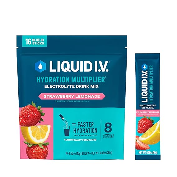 Electrolitos en polvo Liquid IV para mantenerse hidratado en Disney y Universal