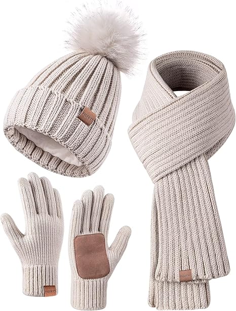 Gorro y guantes para mantenerse cálido durante los eventos de invierno en los parques