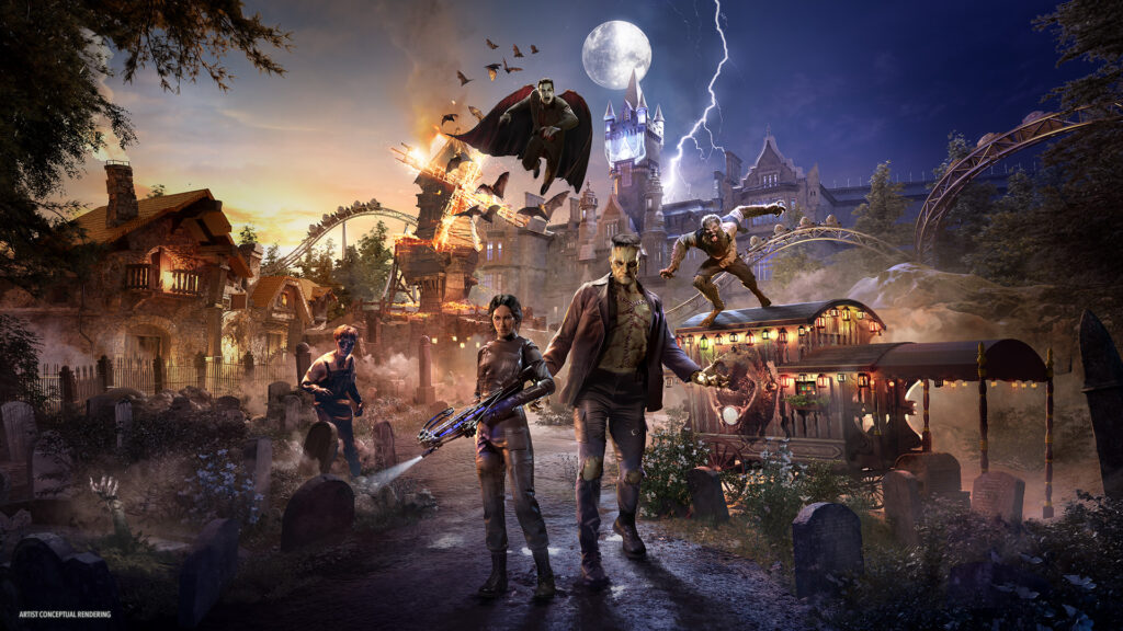 Pueblo gótico de Dark Universe en Epic Universe Universal Orlando