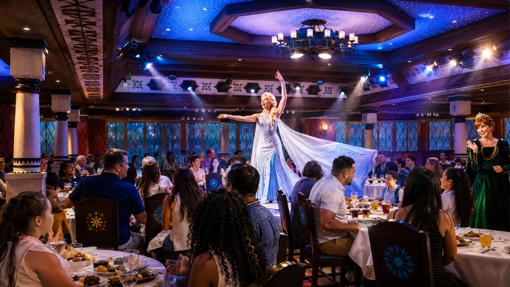 Arendelle: A Frozen Dining Adventure, restaurante rotativo de Disney Cruise Line
