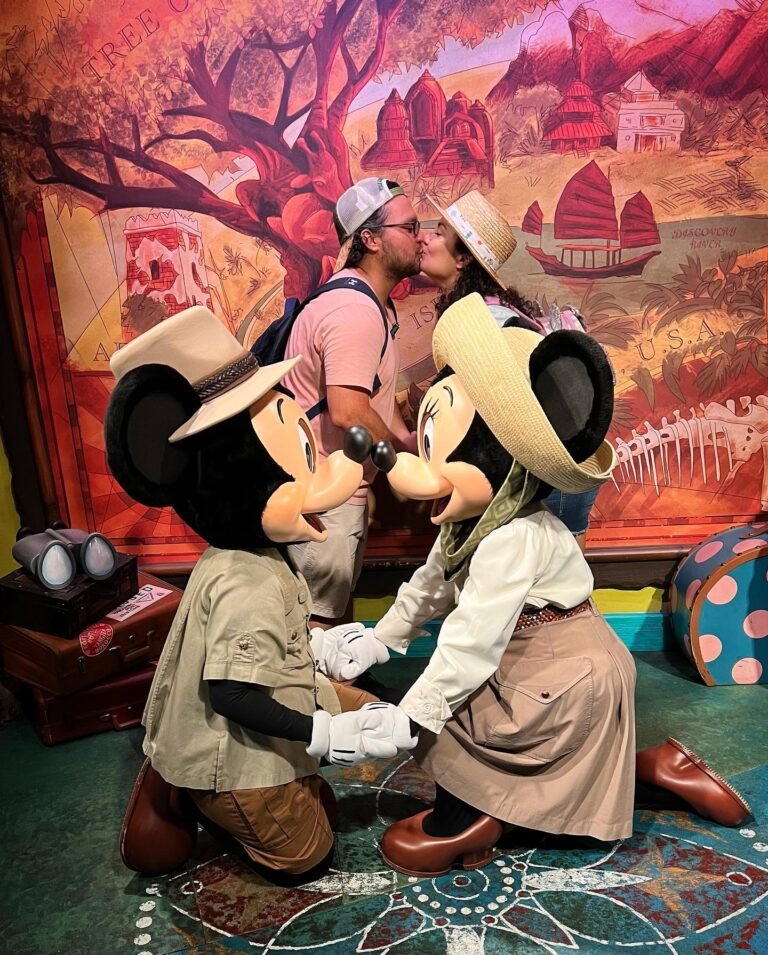 Mickey y Minnie en Animal Kingdom, Disney World con niños pequeños
