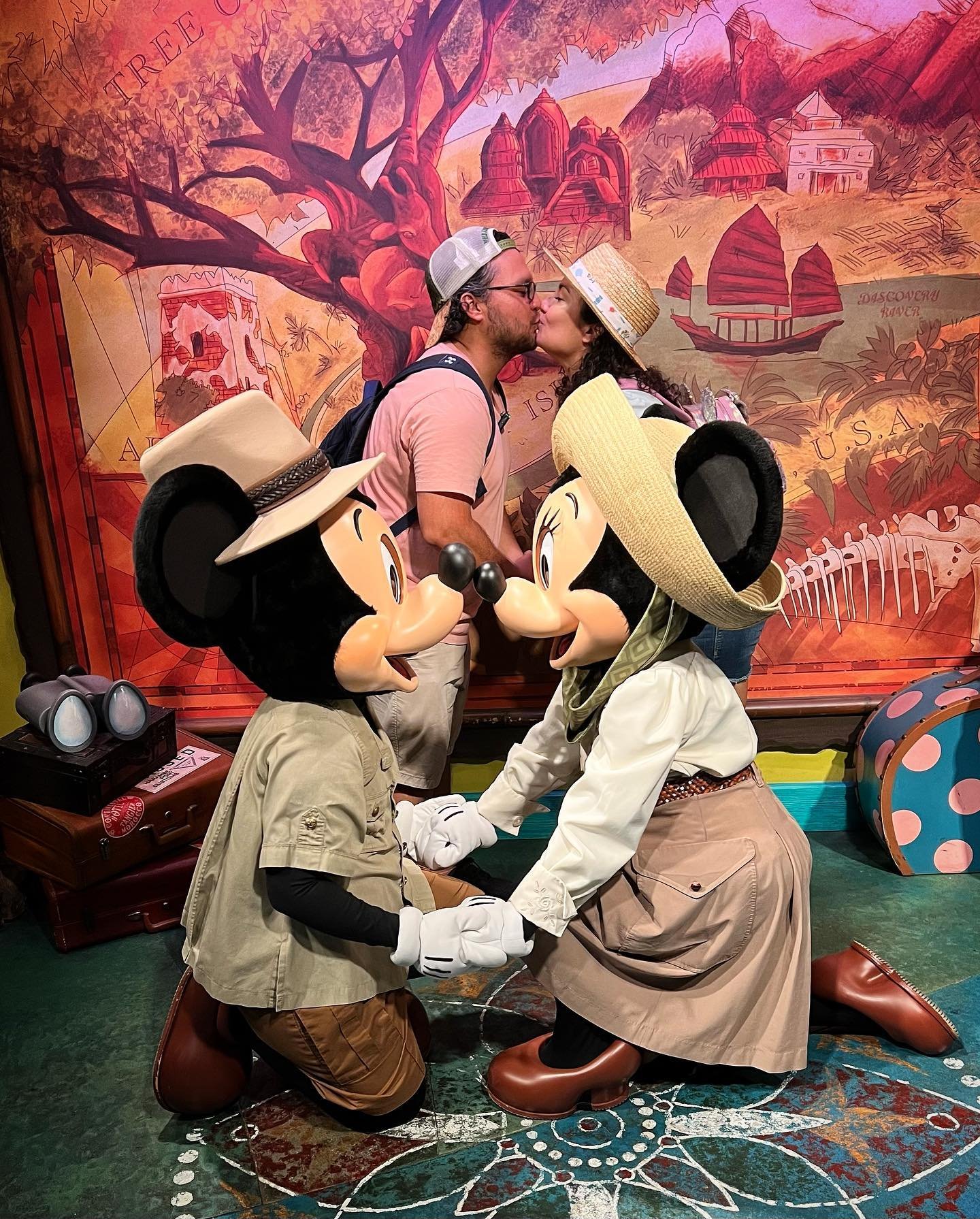 Encuentro con Mickey y Minnie de safari en Animal Kingdom de Disney World
