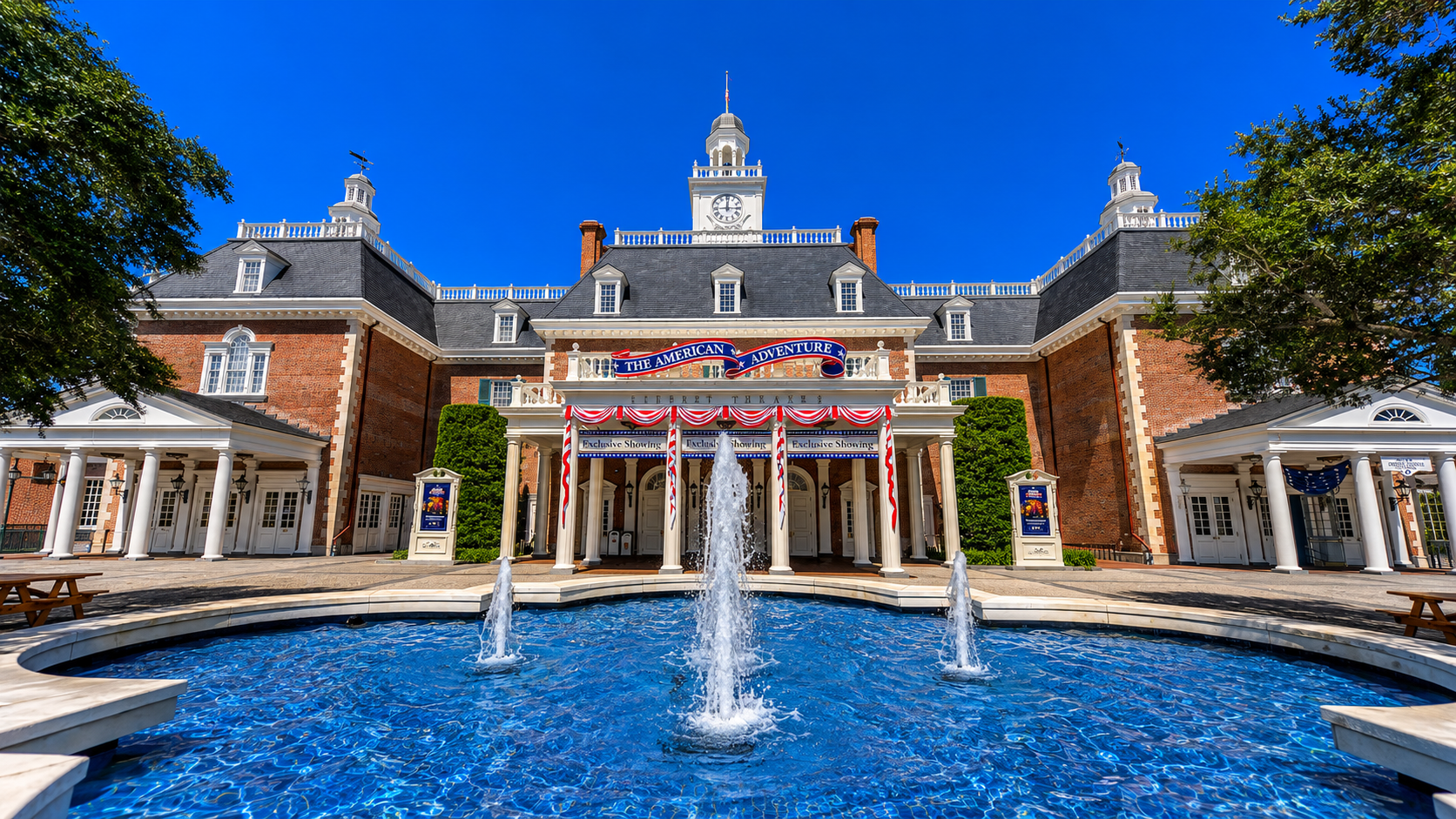 Pabellón de Estados Unidos (The American Adventure) en World Showcase, Epcot