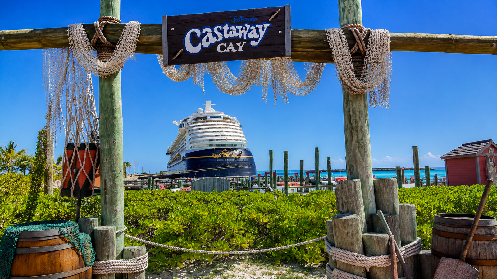 Castaway Cay, escala habitual en los itinerarios del Caribe de Disney Cruise Line