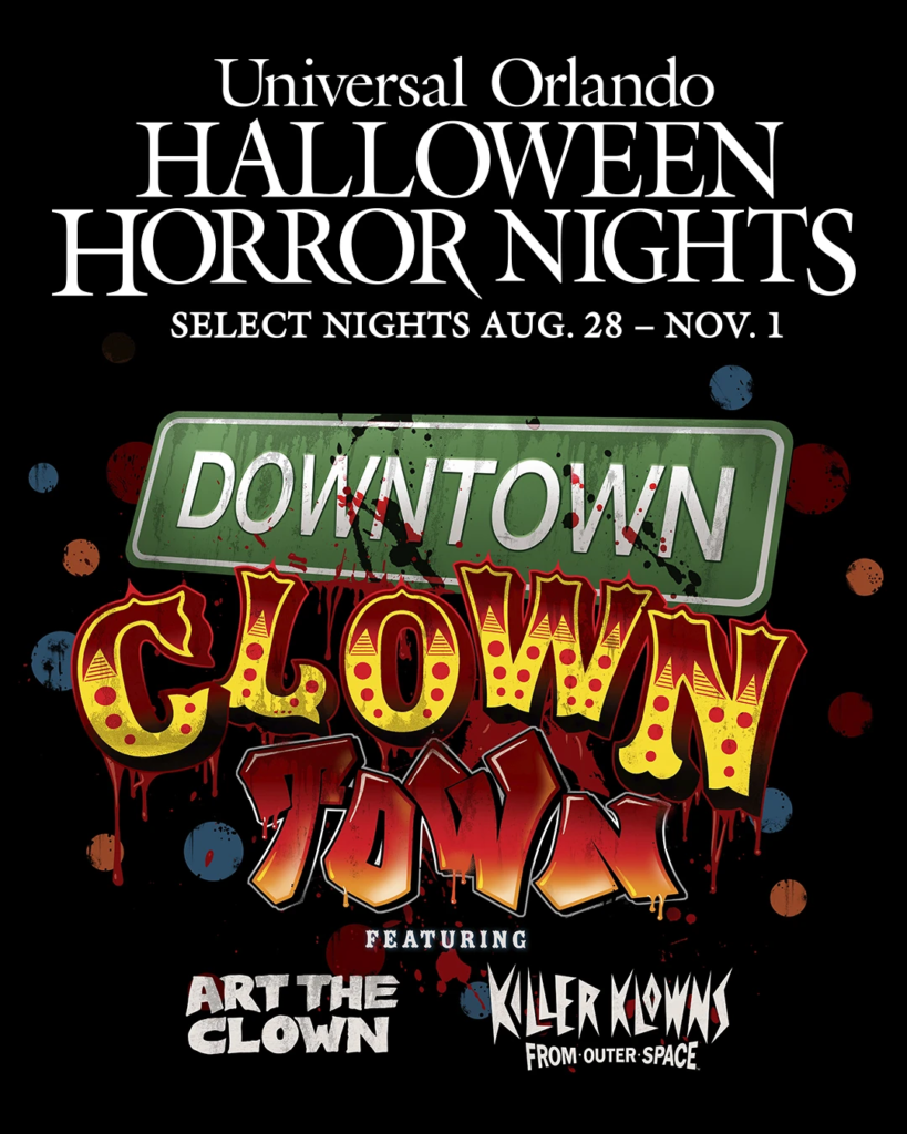 Downtown Clowntown, scare zone de Halloween Horror Nights 2026
