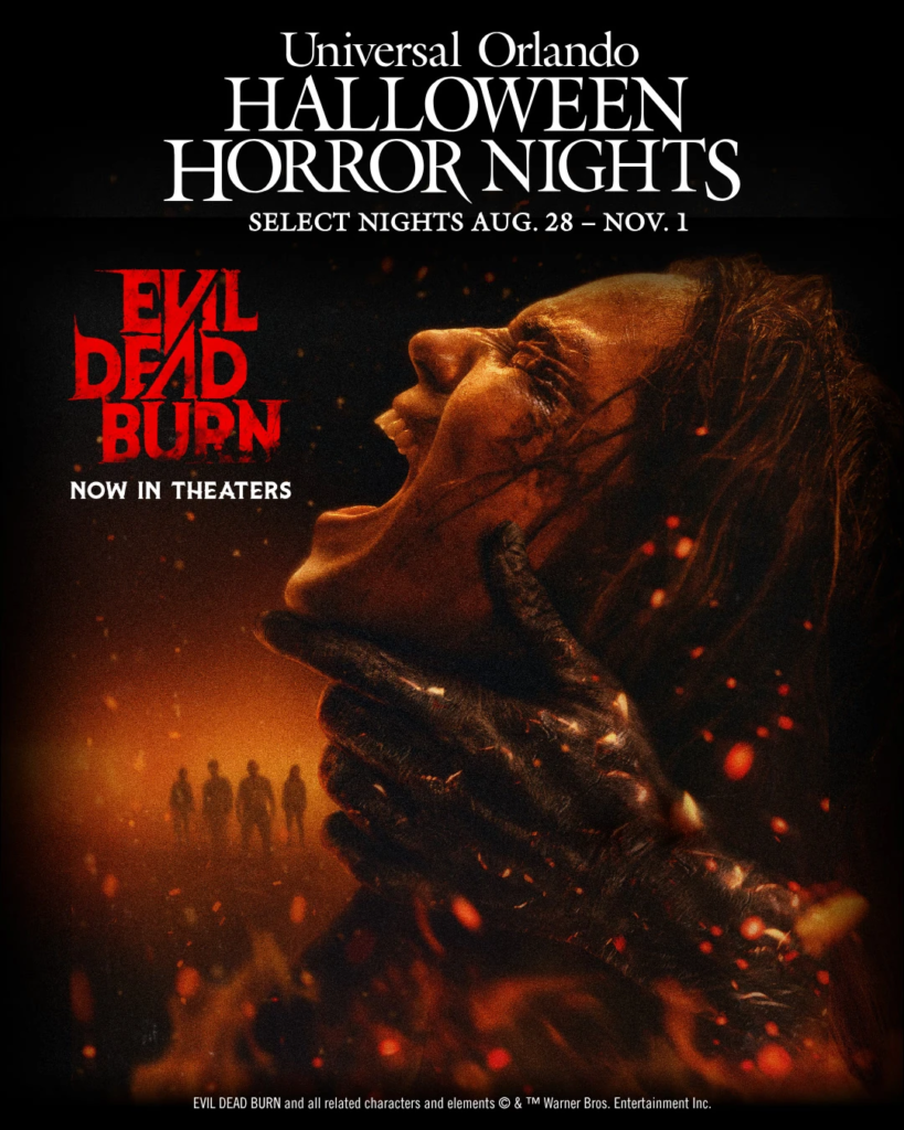 Evil Dead Burn, casa embrujada de Halloween Horror Nights 2026