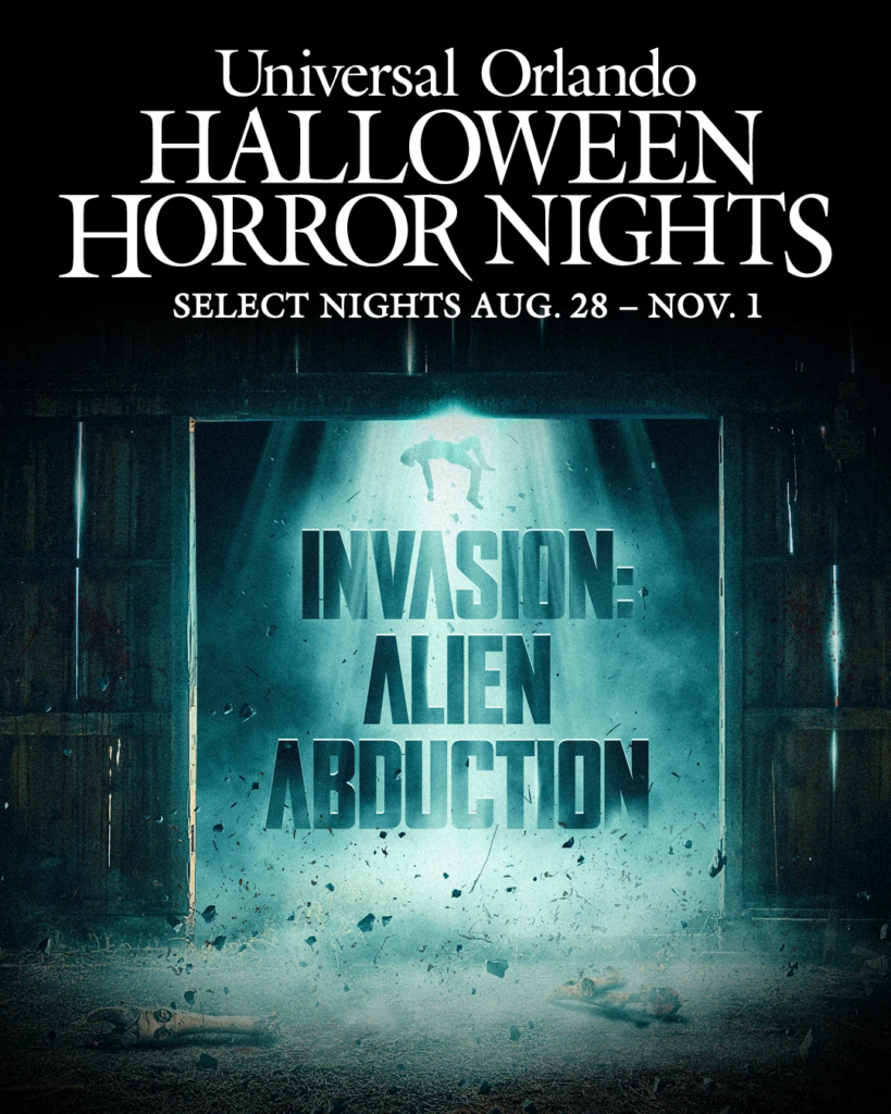 Invasion: Alien Abduction, casa embrujada de Halloween Horror Nights 2026