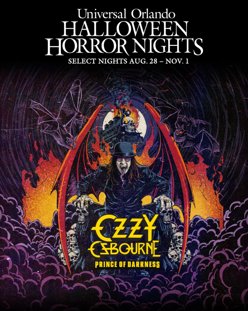 Ozzy Osbourne: Prince of Darkness, casa embrujada de Halloween Horror Nights 2026